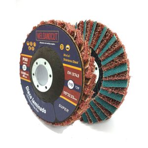disco flap fibra y lija