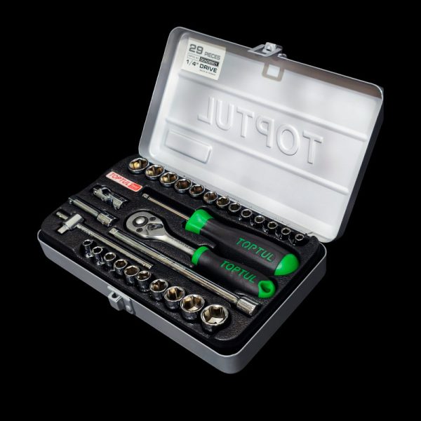 kit de Llaves de Vaso de 29 piezas de 1/4" Toptul-GCAD2901 - Imagen 3